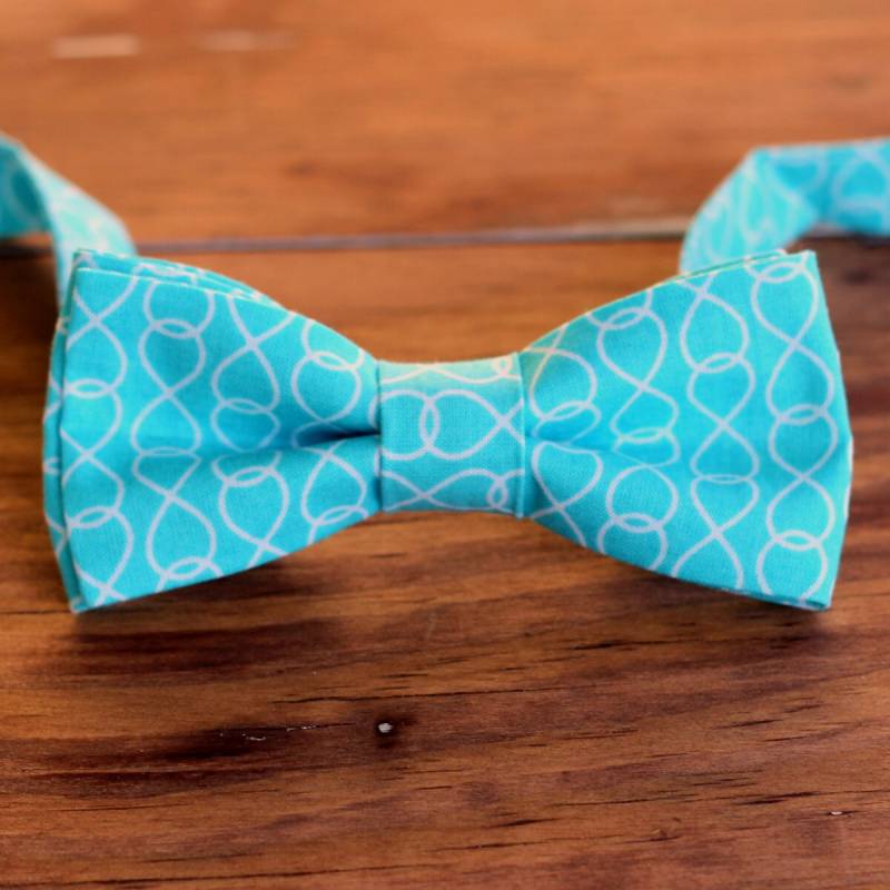 Herren Fliege - Weiß Unendlichkeit Druck Türkis Blau Baumwolle | Für Männer Und Teen Jungen Hochzeit Herren Fliege - Weiß Unendlichkeit Druck Türkis Blau Baumwolle | Für Männer Und Teen Jungen Hochzeit von becauseimme