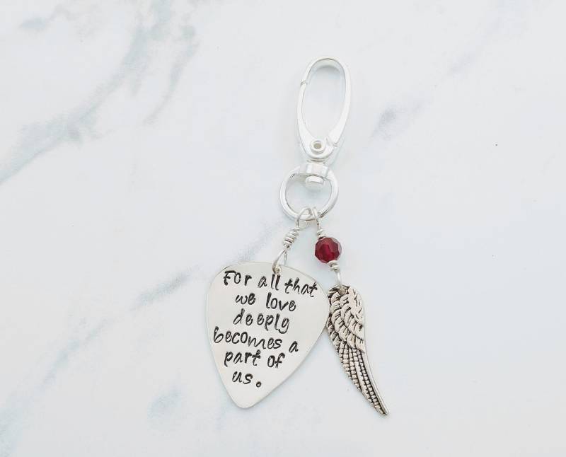 Gitarren Pick Erinnerung Schlüsselanhänger, Memorial Für Gitarrenspieler, Hand Gestempeltes Geschenk Verlust Geliebter Menschen, Musik Tribute Gitarren Pick Erinnerung Schlüsselanhänger, Memorial Für Gitarrenspieler, Hand Gestempeltes Geschenk Verlust Geliebter Menschen, Musik Tribute von beccasblues