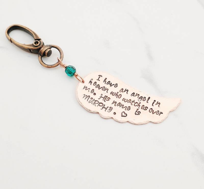 Ich Habe Einen Engel Im Himmel Keychain Mit Namen Ich Habe Einen Engel Im Himmel Keychain Mit Namen von beccasblues