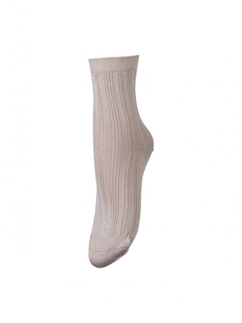 beck söndergaard - Socken - Glitter Drake beige von beck söndergaard