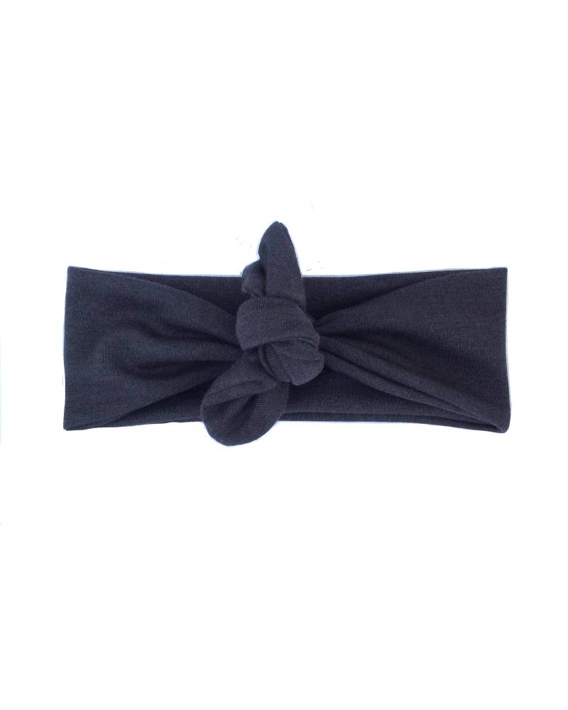 Dunkel Grau Retro Vintage Strick Krawatte Wrap Stirnband - One Size Fits All von becrushbows