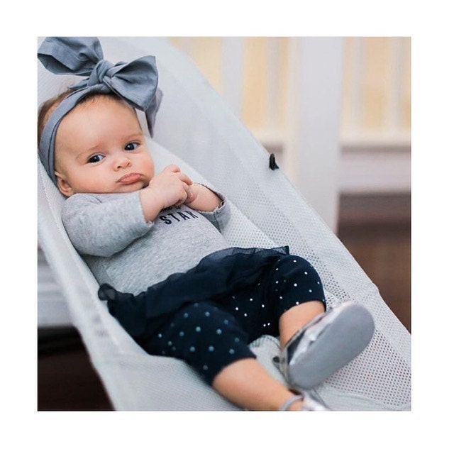 Kopf Wickeln/Grau Feste Vintage Retro Soft Stirnbänder Head Wrap Headwrap Top Knot von becrushbows