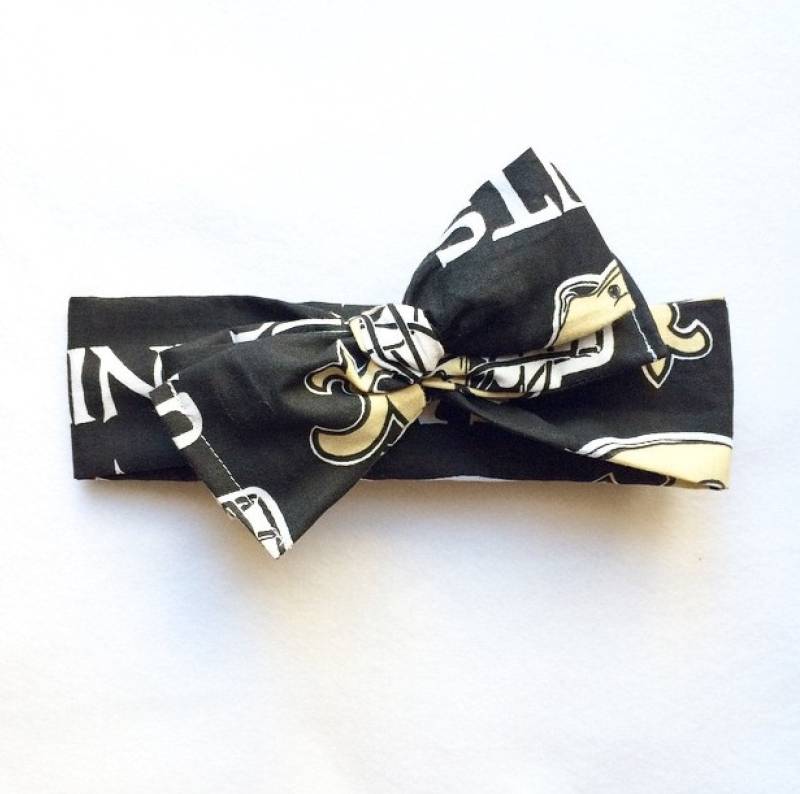 New Orleans Saints Stirnband/Retro-//Headbands Headwrap Top Knot von becrushbows