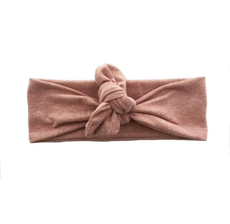Solide Dusty Blush Stirnband | Top Knoten Kopf Wickeln Jersey Stricken Krawatte - Eine Größe Passt Am Meisten von becrushbows
