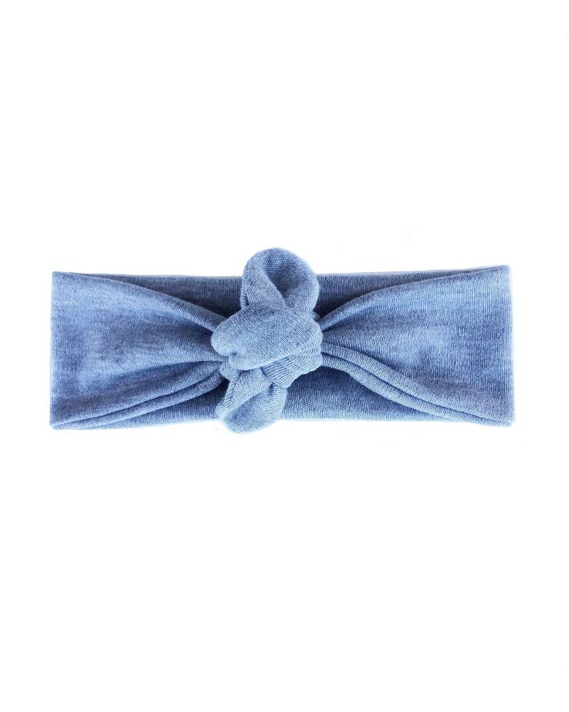Solide Grau Top Knot Stirnband, Strick Krawatte Retro Vintage Wickeln Stirnband - Einheitsgröße von becrushbows