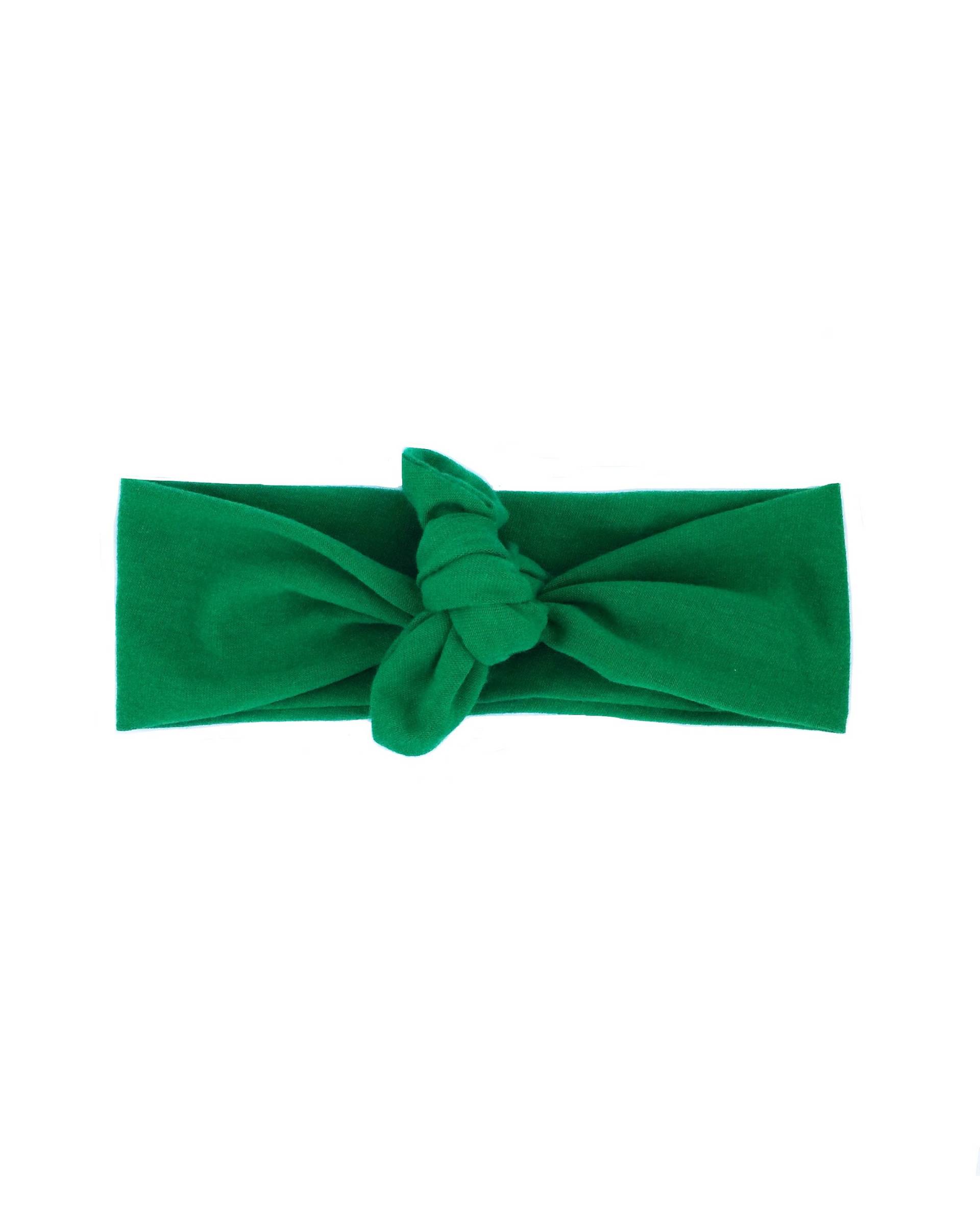 Solide Wald Grün Stretch Soft Wrap, Top Knoten Stirnband, Strick Krawatte Retro Vintage Wickeln Stirnband - Einheitsgröße von becrushbows