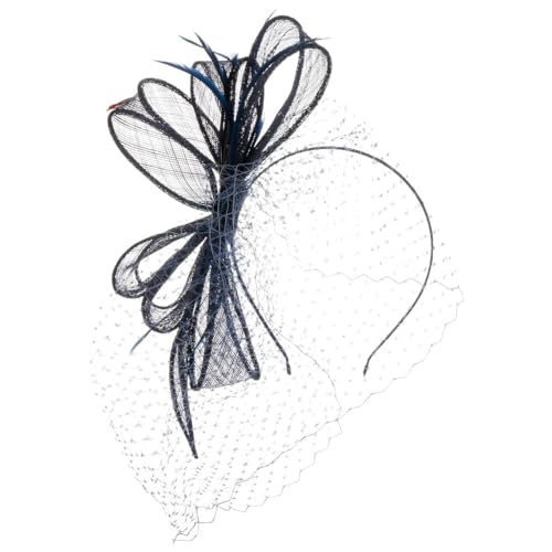 bedacht Lialetta Fascinator Haarschmuck Kopfschmuck Damen - Sommer Frühling-Sommer - One Size dunkelblau von bedacht