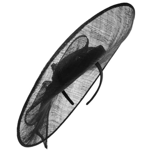 bedacht Tendia Fascinator Haarschmuck Kopfschmuck Anlasshut Damen - Sommer Frühling-Sommer - One Size schwarz von bedacht