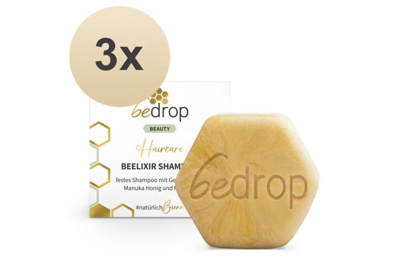 bedrop Festes Haarshampoo Gelée Royale Festes Shampoo mit Manuka Honig & Propolis, Natürliche Pflege für geschmeidiges und glänzendes Haar von bedrop