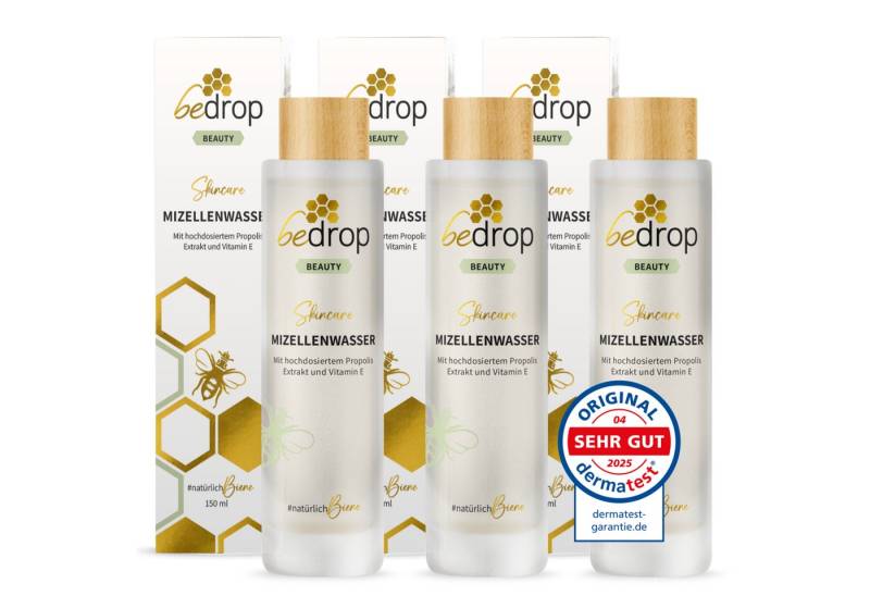 bedrop Gesichtswasser MIZELLENWASSER / TONIKUM mit hochdosiertem Propolis Extrakt, Verfeinern des Hautbildes von bedrop