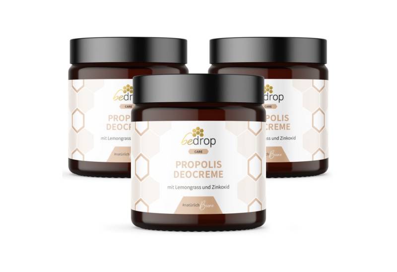 bedrop Hautcreme Propolis Deocreme / Festes Deo mit Lemongrass, für eine natürliche und duftende Achselpflege von bedrop
