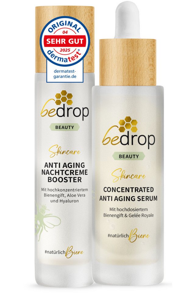 bedrop Hautpflege-Set Anti-Aging-Set, Geschenke für Frauen, Anti Aging Serum & Nachtcreme 2er Set, Pure Bienengiftpower für einen spürbaren Anti Aging Effekt bedrop Hautpflege-Set Anti-Aging-Set, Geschenke für Frauen, Anti Aging Serum & Nachtcreme 2er Set, Pure Bienengiftpower für einen spürbaren Anti Aging Effekt von bedrop