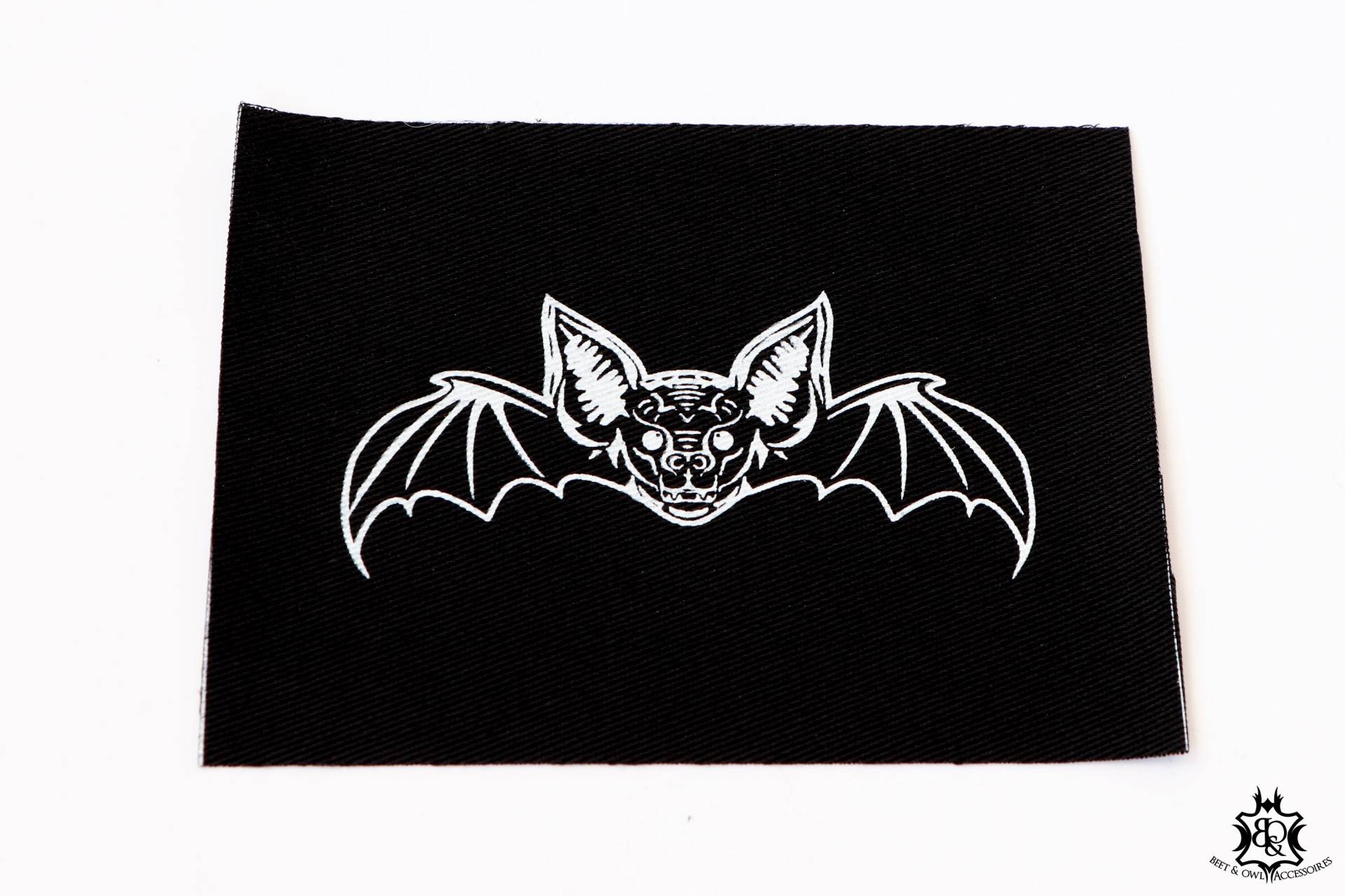 Gothic Patch Aufnäher Kleiner 10x13cm - Motiv Fledermaus Nachtschwärmer von beetandowl