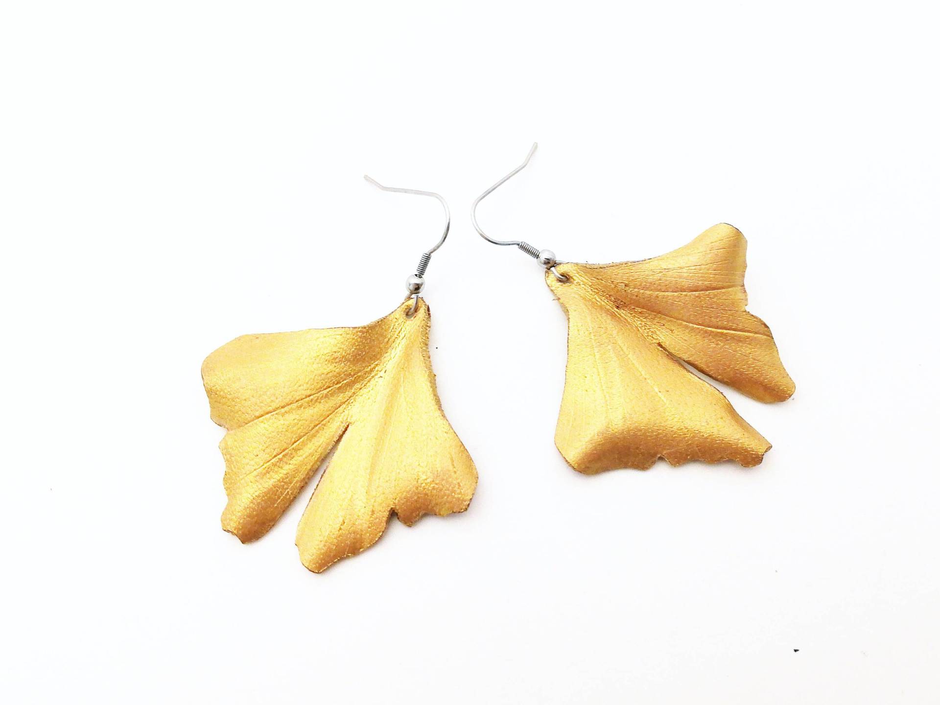 Ohrring - Ginkgo Blatt von beetandowl