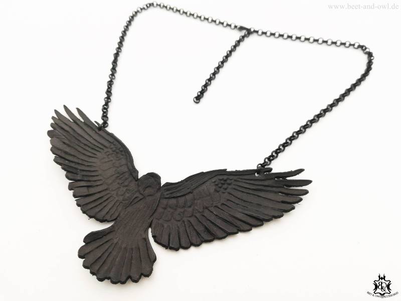 Rabe - Halskette/Collier | Punziert Und Inkl. Schmuckbox von beetandowl