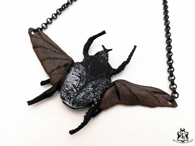 Riesenkäfergoliathus Albosignatus - Halskette | Inkl. Schmuckbox von beetandowl