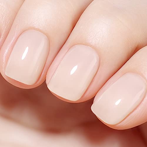 Beetles Jelly Gel Nail Polish 15ml Neutral Nude Pink Set Rose Cocktail Soak Off Translucent UV LED Nail Lamp Nail Art Gel 0.5Oz von beetles Gel Polish