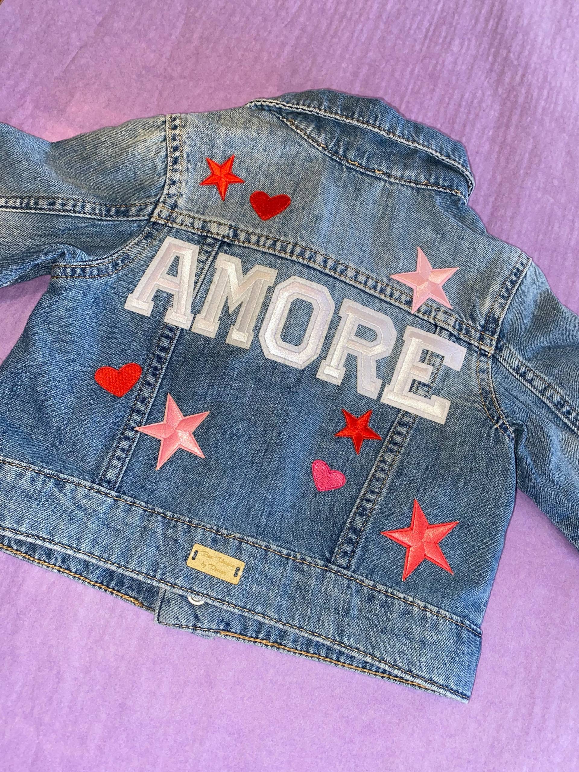 Personalisierte Kinder Jeansjacke, Personalisierte Jacke, Kinderkleidung, Maßgeschneiderte Jacke von beeuniquebydesign