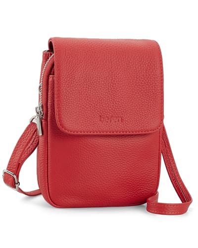 befen Echtleder Handytasche zum Umhängen Damen RFID-Blockierung Handy Umhängetasche Leder, Handytasche mit Geldbörse zum Umhängen, Crossbody Bag mit Verstellbar Schultergurt von befen