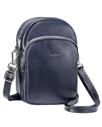 befen Echtleder Handytasche zum Umhängen Damen RFID-Blockierung Handy Umhängetasche Leder Handytasche mit Geldbörse zum Umhängen, Crossbody Bag mit Verstellbar Schultergurt von befen