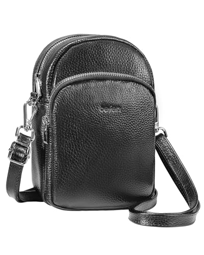 befen Echtleder Handytasche zum Umhängen Damen RFID-Blockierung Handy Umhängetasche Leder Handytasche mit Geldbörse zum Umhängen, Crossbody Bag mit Verstellbar Schultergurt von befen
