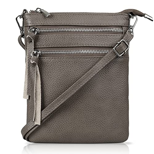 befen Genuine Leather Crossbody Purse Bag,Small Cross Body Shoulder Bag Functional Multi Pocket Small Crossbody Bags for Women von befen