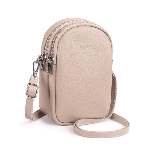 befen Handy Umhängetasche, Multifunktionale Handytasche mit Vielen Fächern und Kartenfächer Handytasche zum Umhängen Damen für Tägliches Arbeiten Einkaufen Reisen Phone 14 Pro, nude Pink von befen