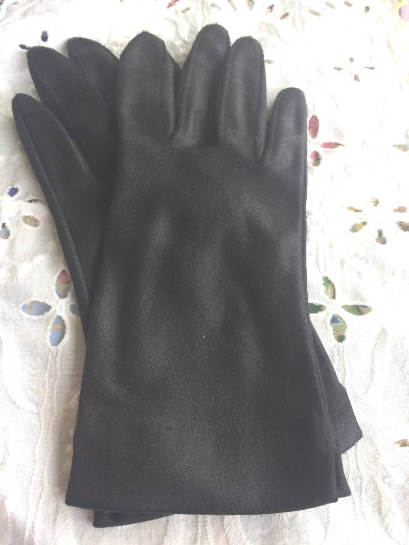 Antike Schwarze Kleine Damen-Abend-Handschuhe von beffyfaye