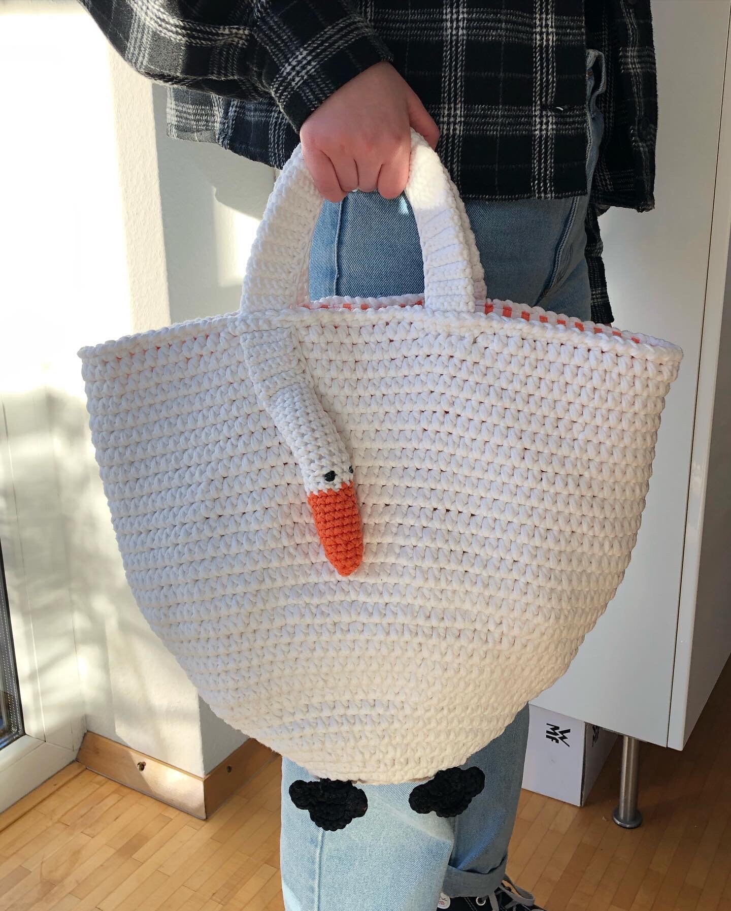 Shopper Beachbag Swantje Mit Schwanapplikation Shopper Beachbag Swantje Mit Schwanapplikation von beherzt