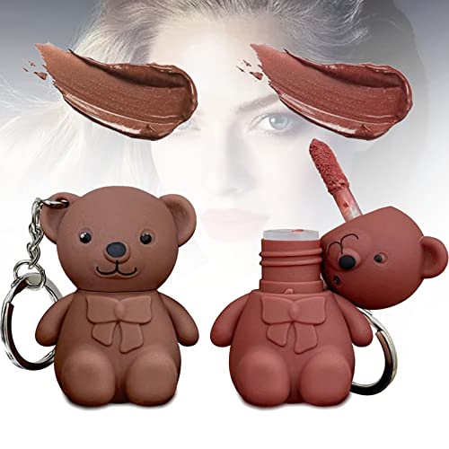 2 In 1 Key Chain Bear Lipstic, Keychain Bear Lipsticks, Long Lasting Lip Gloss Keychain, 2023 New Keychain Cute Bear Beauty Makeup (05+06) von behound