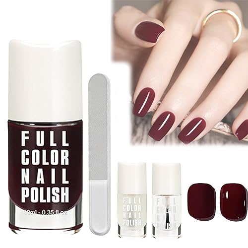 Cherry Mocha Gel Polish, Cherry Red Gel Nail Polish, Gel Nail Polish Cherry Mocha, Cherry Mocha Nail Polish Gel Nail Art Manicure DIY At Home (3 Pcs All) von behound