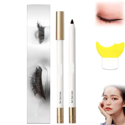 Non-Smudging Waterproof Long-Lasting Eyeliner Pencil,Eyeliner Stick Drying Lastin, Long Lasting Eyeliner 24 Hour Waterproof,Eye Liner Waterproof Smudge Proof Pencil With Sharpener (Black) von behound