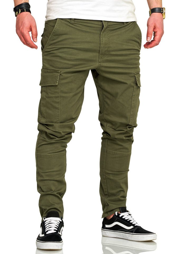 behype Cargohose BHTROJAN Herren Chino Jeans Hose Cargojeans Stoffhose Freizeithose von behype