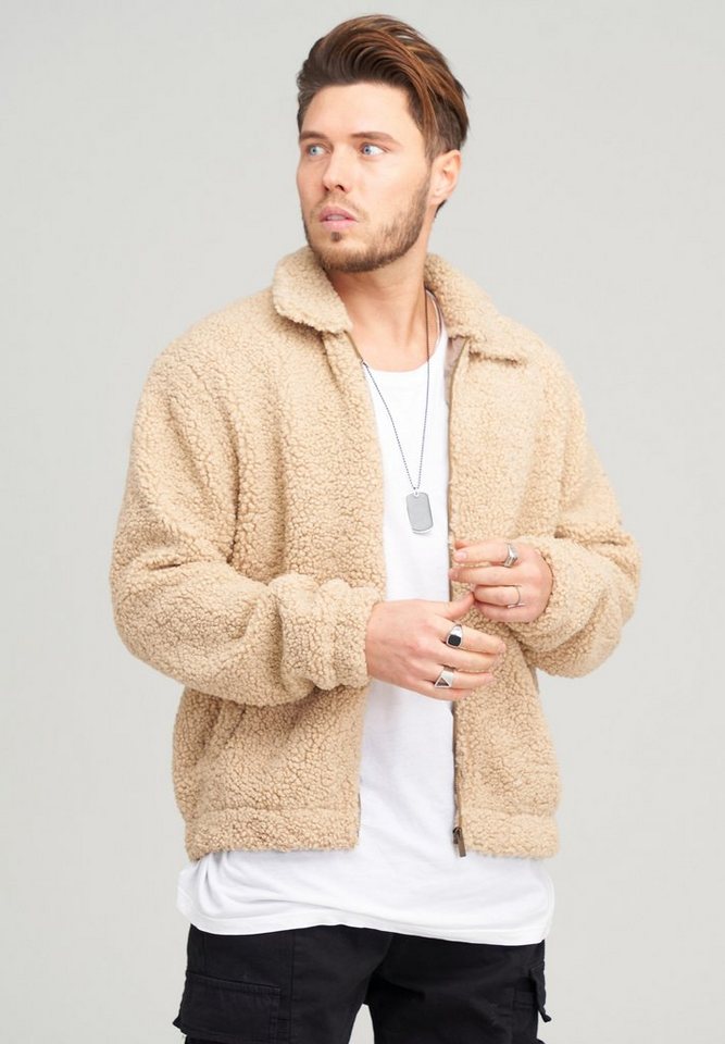 behype Fleecejacke Bomber aus weichem Teddyfleece von behype