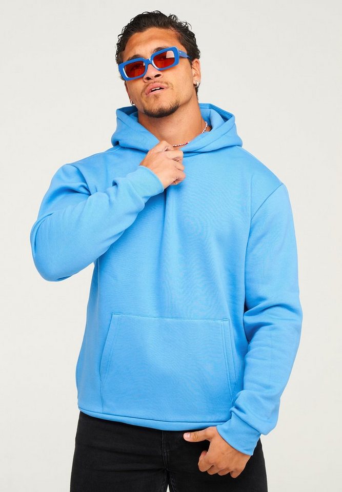 behype Hoodie BHHOBART Herren Basic Oversized Hoodie Raglan Kapuzenpullover Sweater von behype