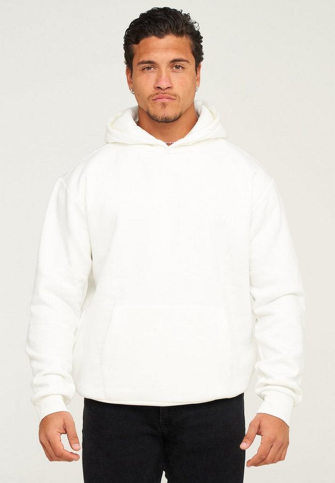 behype Hoodie BHHOBART Herren Basic Oversized Hoodie Raglan Kapuzenpullover Sweater von behype