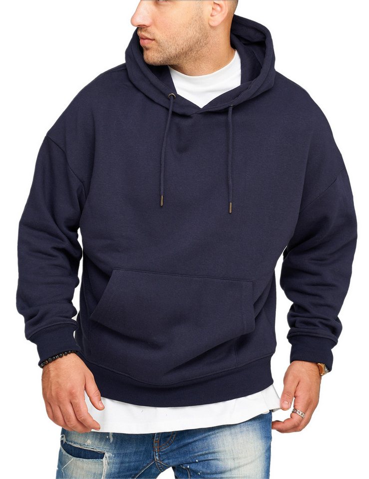 behype Hoodie BHPASTO Herren Basic Oversized Hoodie Kapuzenpullover Sweater Sweatshirt von behype