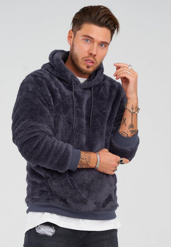 behype Kapuzensweatshirt HOOD aus weichem Teddyfleece von behype