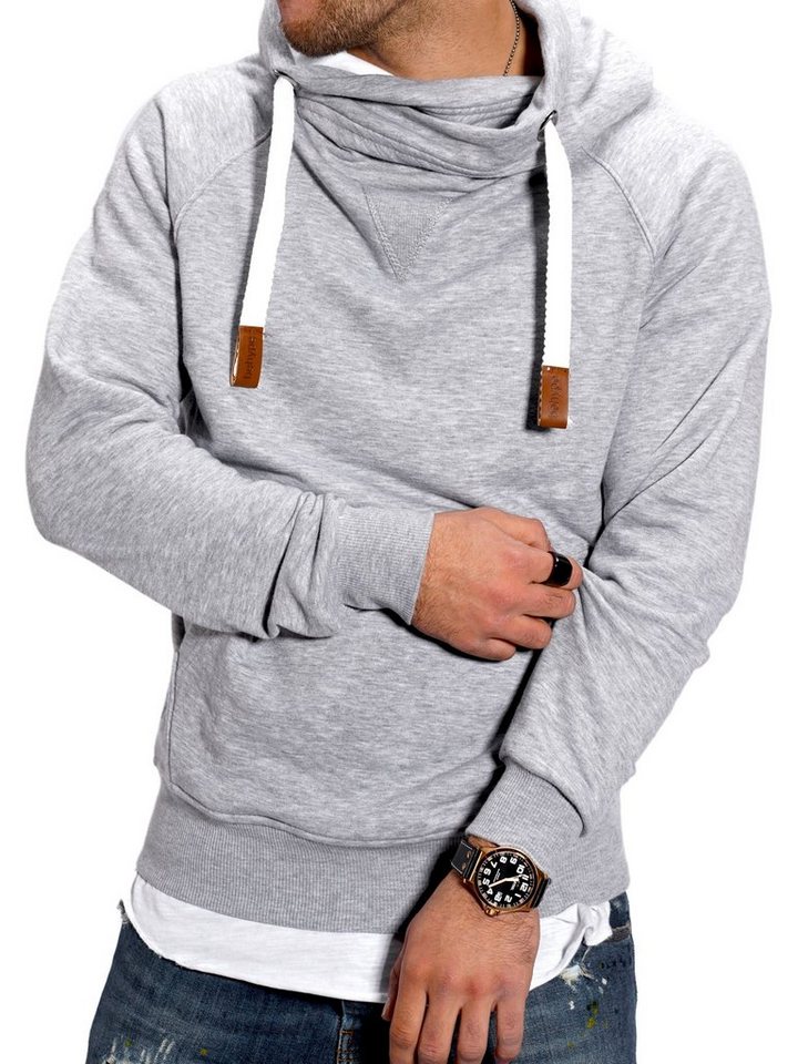 behype Kapuzensweatshirt JULES mit hohem Kragen von behype