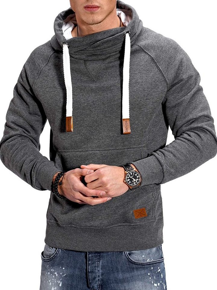 behype Kapuzensweatshirt JULES mit hohem Kragen von behype