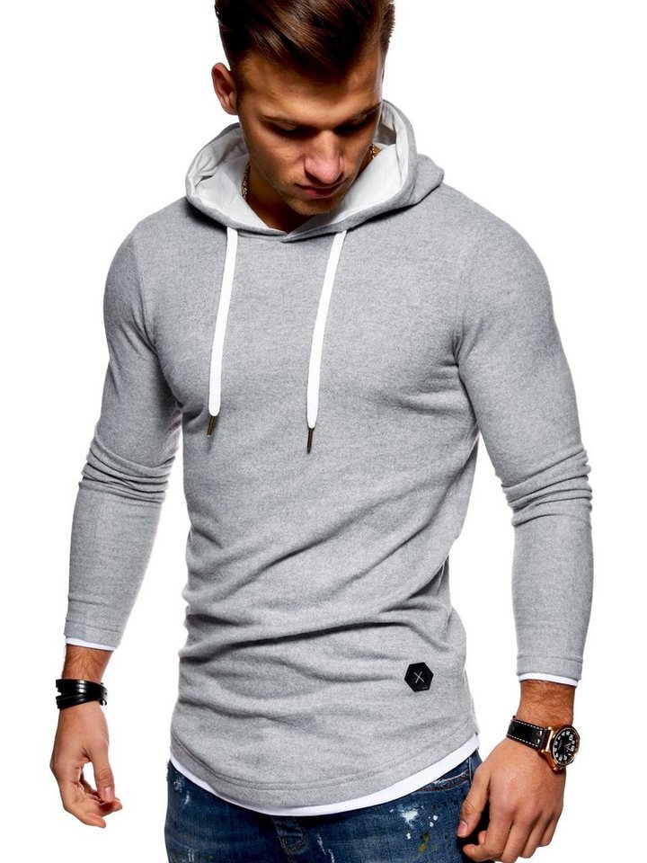 behype Kapuzensweatshirt LAYER im trendigen Layer-Look von behype