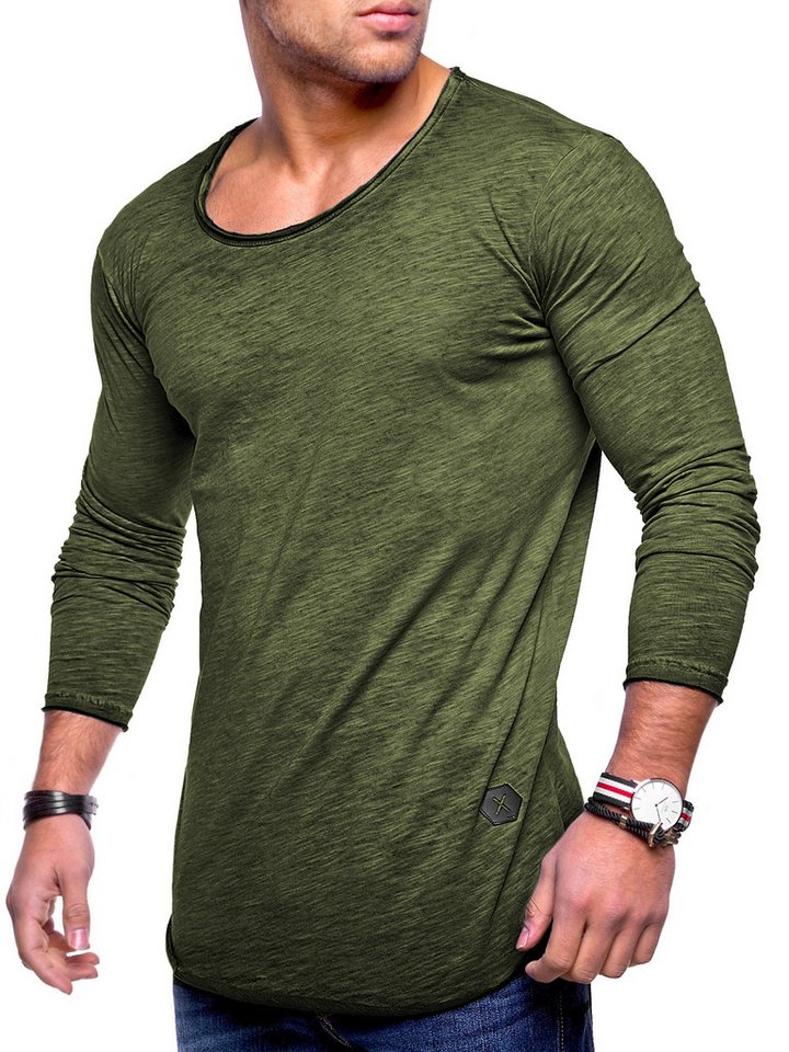 behype Langarmshirt Dust L/S mit weitem Halsausschnitt von behype