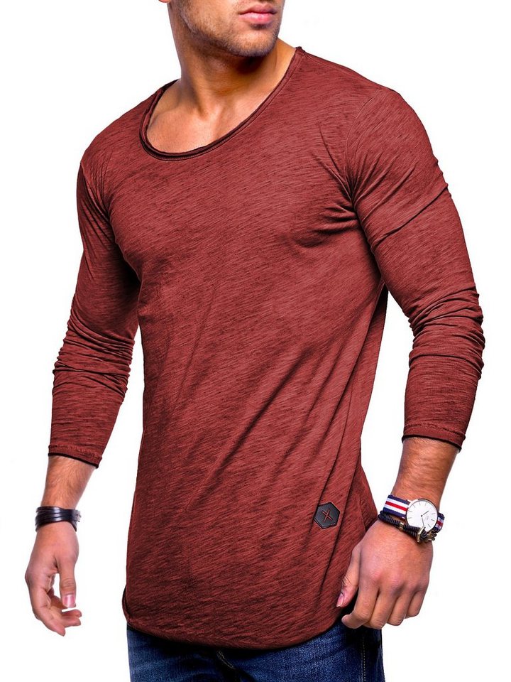 behype Langarmshirt Dust L/S mit weitem Halsausschnitt von behype