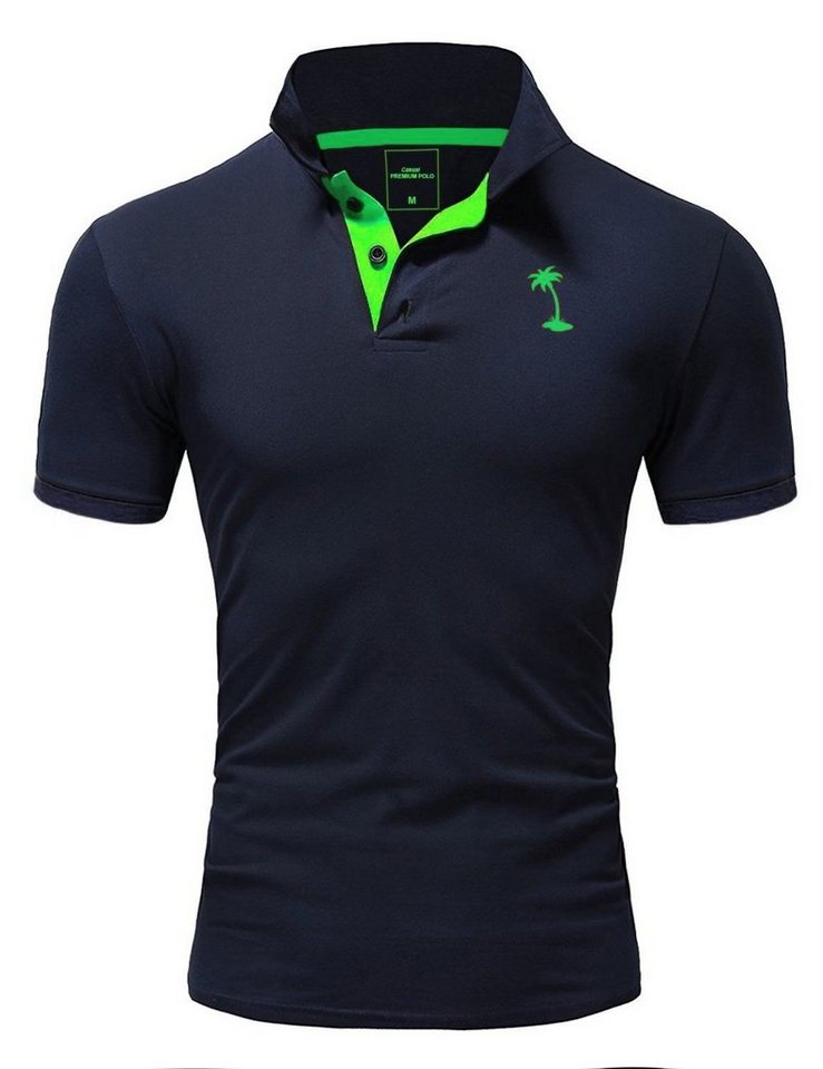 behype Poloshirt CAROY mit kontrastfarbener Stickerei von behype