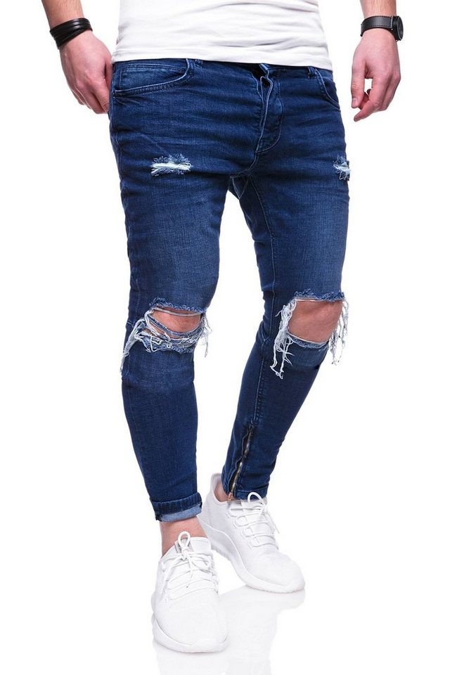 behype Röhrenjeans SPIKE (1-tlg) im Used-Look von behype