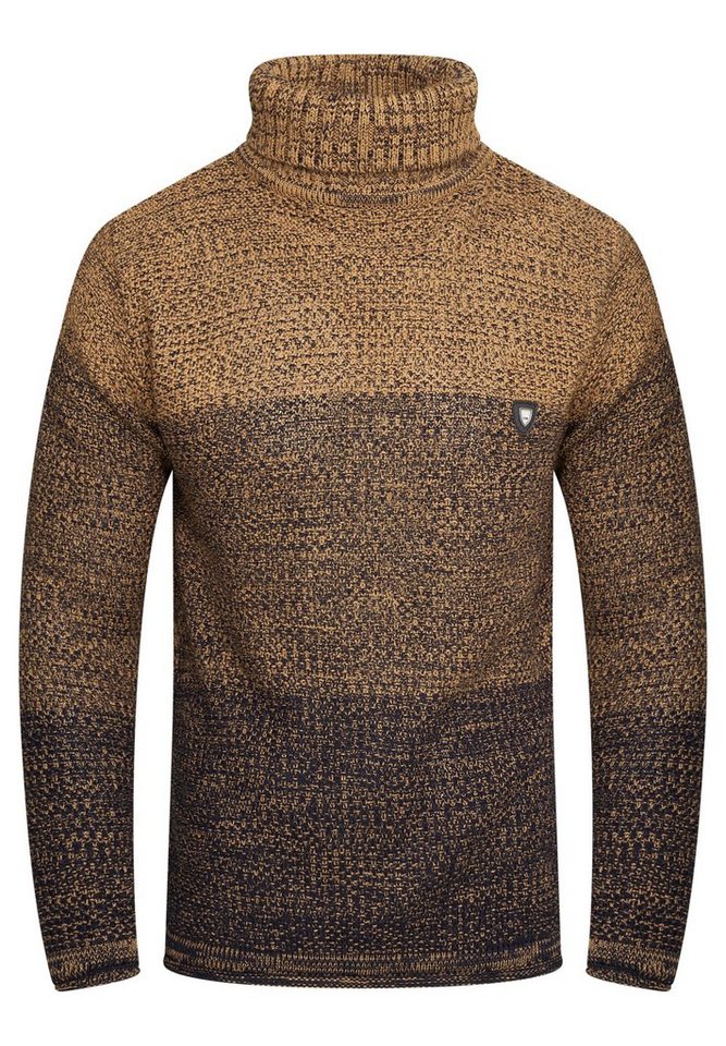 behype Rollkragenpullover MKBloro im trendigen Color-Blocking-Design von behype