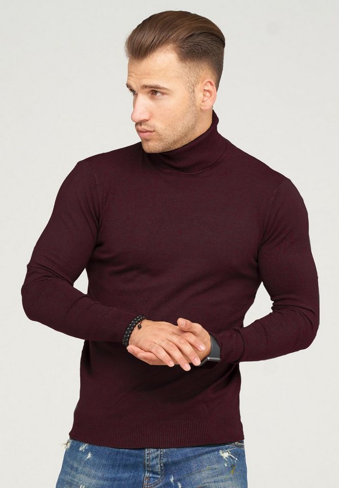 behype Rollkragenpullover TIBERIUS im modischen Slim Fit-Schnitt von behype