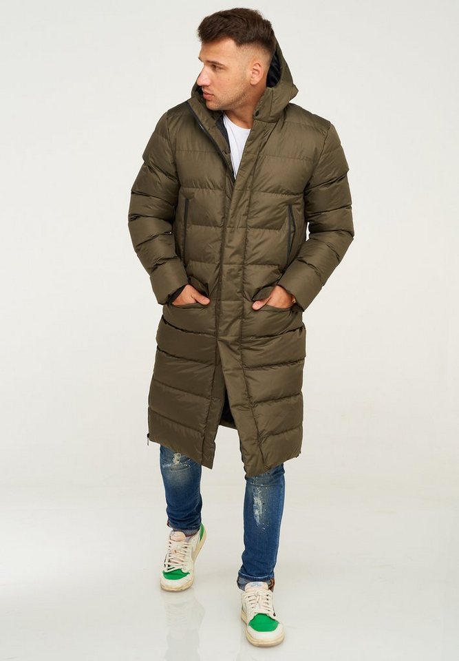 behype Steppjacke LONGLINE ZIP PARKA Steppjacke mit Kapuze behype Steppjacke LONGLINE ZIP PARKA Steppjacke mit Kapuze von behype