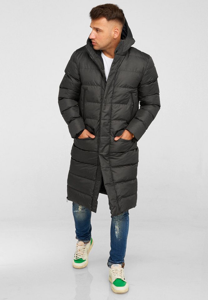 behype Steppjacke LONGLINE ZIP PARKA Steppjacke mit Kapuze behype Steppjacke LONGLINE ZIP PARKA Steppjacke mit Kapuze von behype