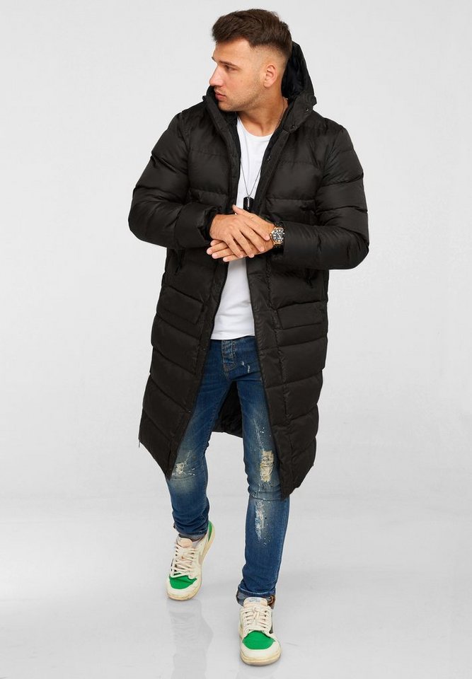 behype Steppjacke LONGLINE ZIP PARKA Steppjacke mit Kapuze behype Steppjacke LONGLINE ZIP PARKA Steppjacke mit Kapuze von behype